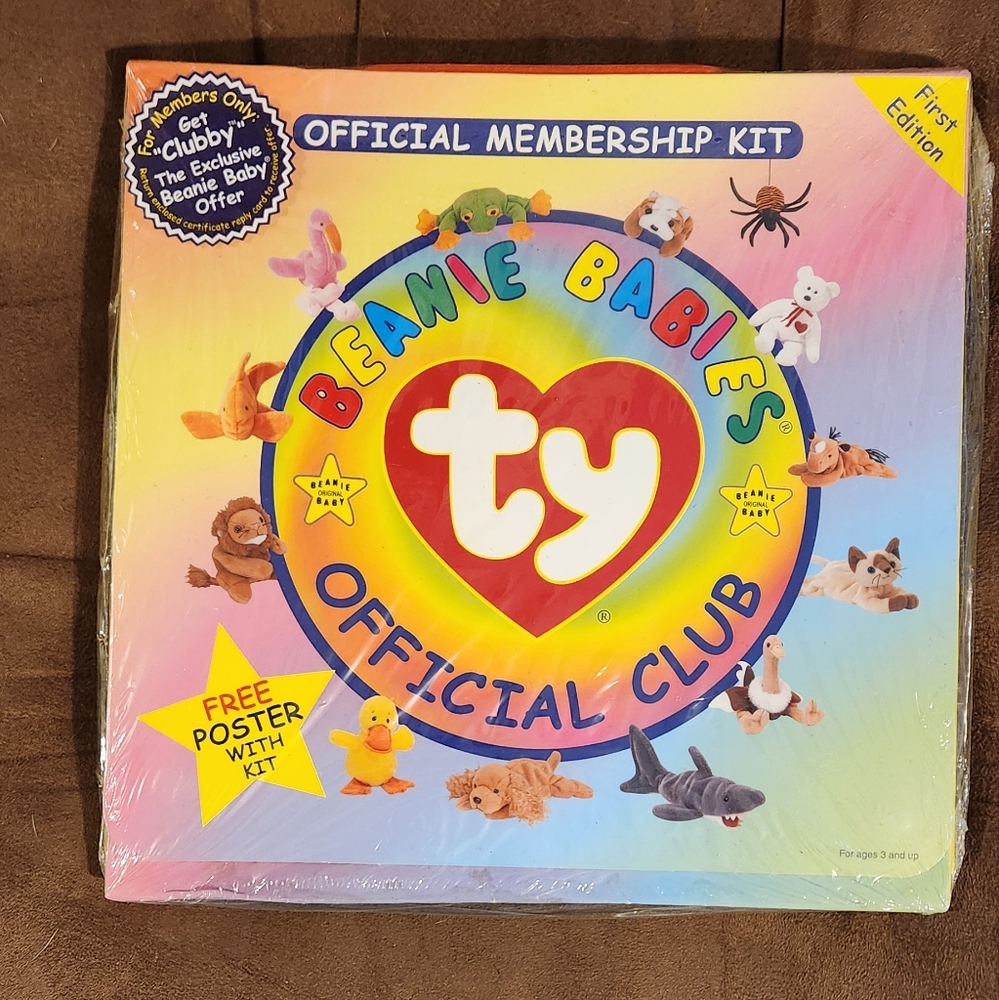 TY beanie babies official registration kits certificates stickers ID checklist
